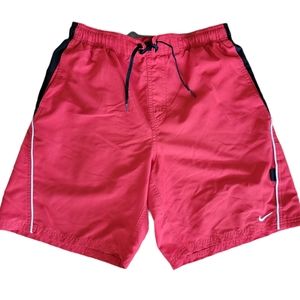 Men's Nike Red Swim Shorts - Medium